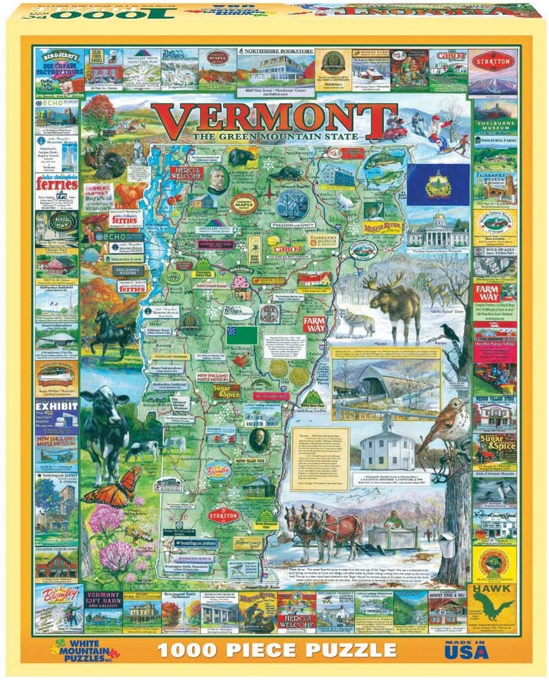 Vermont - 1000 Piece Jigsaw Puzzle - The Country Christmas Loft