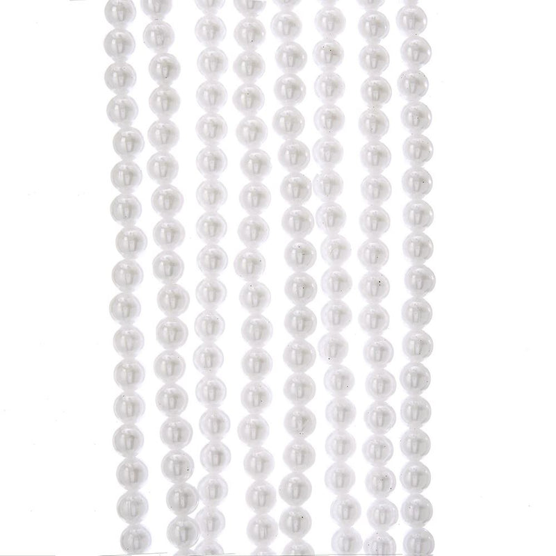 9 Foot White Faux Pearl Garland - The Country Christmas Loft