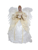 White Lace Angel Tree Topper - The Country Christmas Loft