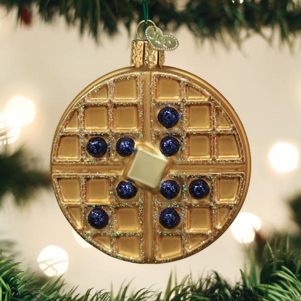 Waffle Glass Ornament - The Country Christmas Loft