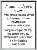 Pearls of Wisdom Charm - The Country Christmas Loft