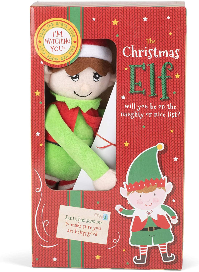 Christmas Elf with Nice Naughty Stickers - The Country Christmas Loft