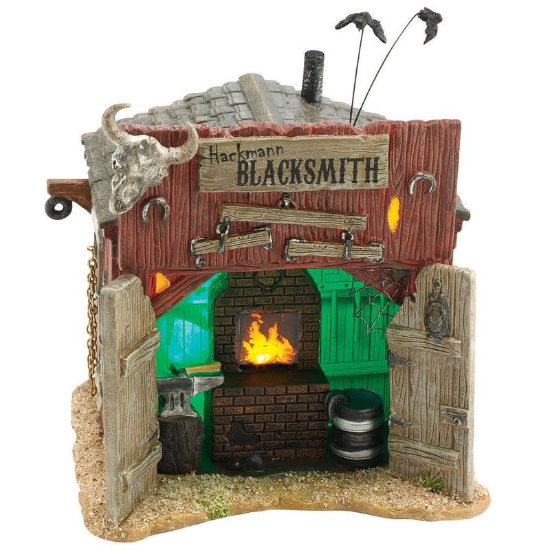 Halloween Village Hackmann Blacksmith - The Country Christmas Loft
