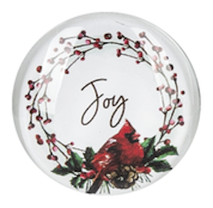 Cardinal Joy Wreath Magnet