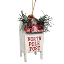 Wooden Christmas Mailbox Ornament -