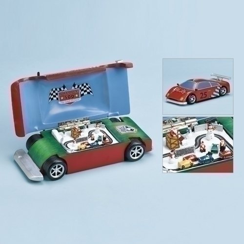 Musical Race Car With Track - 10" - The Country Christmas Loft