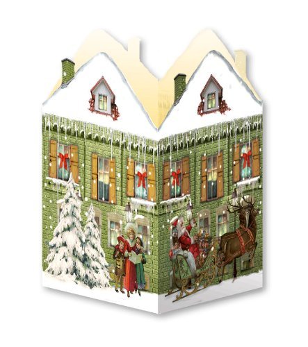 Coppenrath Mini Advent Lantern Card With Envelope - Green