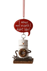 Toasted Smore Ornament - I Never met a carb I didn't like - The Country Christmas Loft
