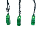 UL 10-Light Shamrock Light Set With Green Wire