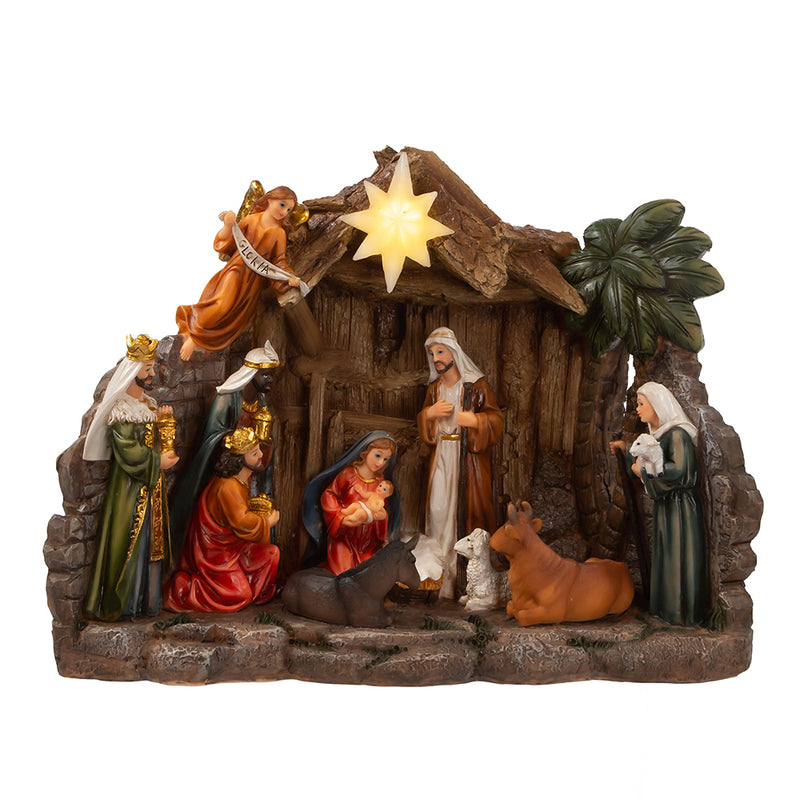 Light-Up Nativity Table Piece