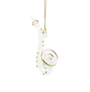 Egyptian Glass Saxophone Ornament with Gold Accents