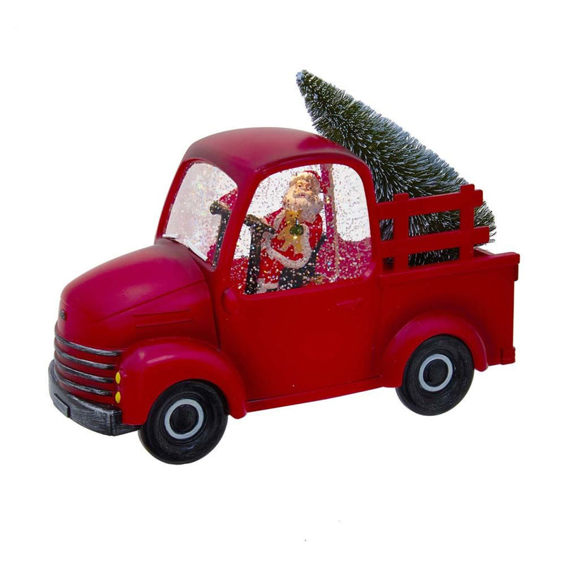 Battery-Operated LED Santa Truck Waterglobe - The Country Christmas Loft