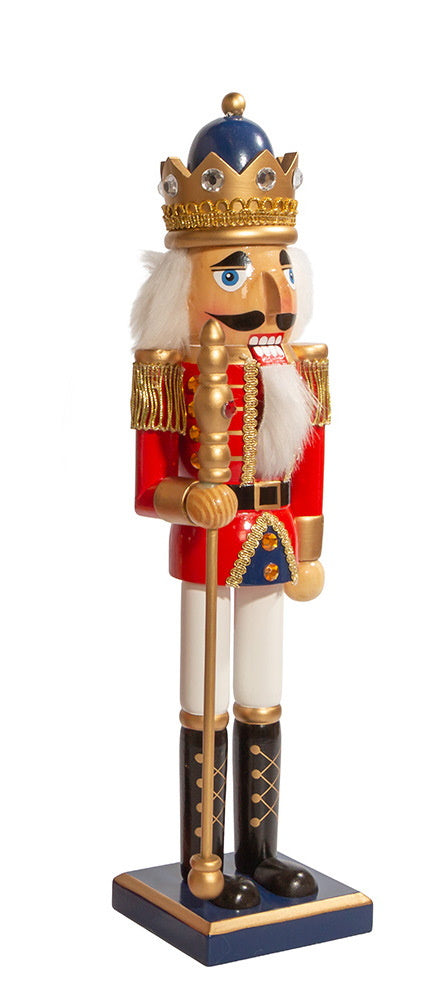 15 Inch Soldier Nutcracker - Blue Base - The Country Christmas Loft