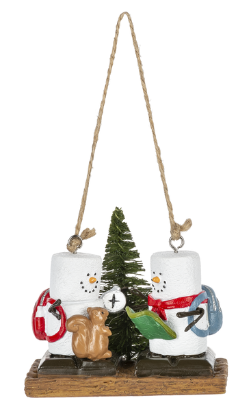 S'more Couple Exploring Ornament - The Country Christmas Loft
