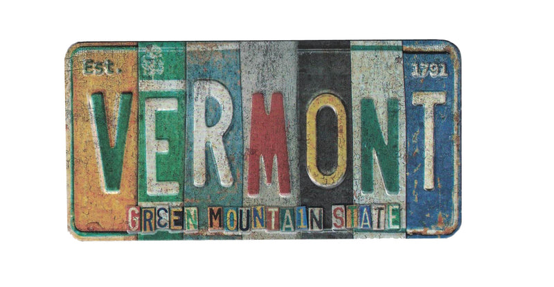 Vermont License Plates Magnet - The Country Christmas Loft