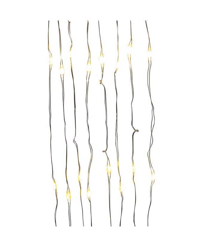 50-Light Battery-Operated Warm White Superbright LED Light Set - The Country Christmas Loft
