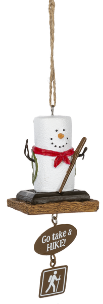 S'mores Camper Ornament - Take a Hike - The Country Christmas Loft