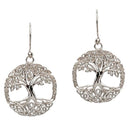 Tree of Life Silver Earrings