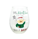 Holiday Wine Glass - - The Country Christmas Loft