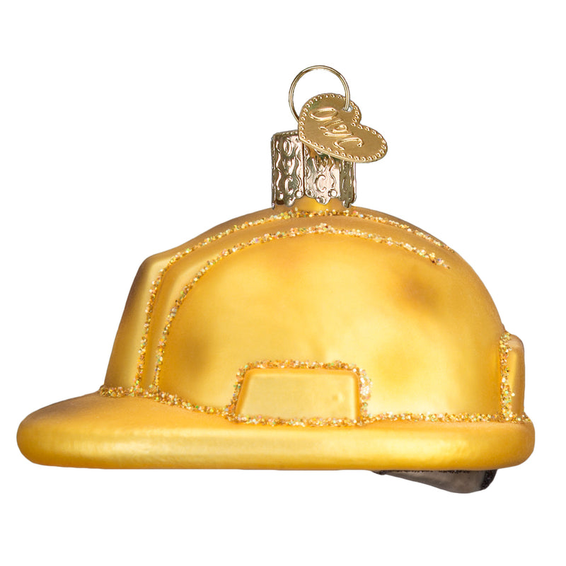 Old World Christmas Construction Helmet Ornament - The Country Christmas Loft