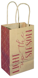 Paper Images Kraft Gift Bag - Light Up The Jr Cub - The Country Christmas Loft