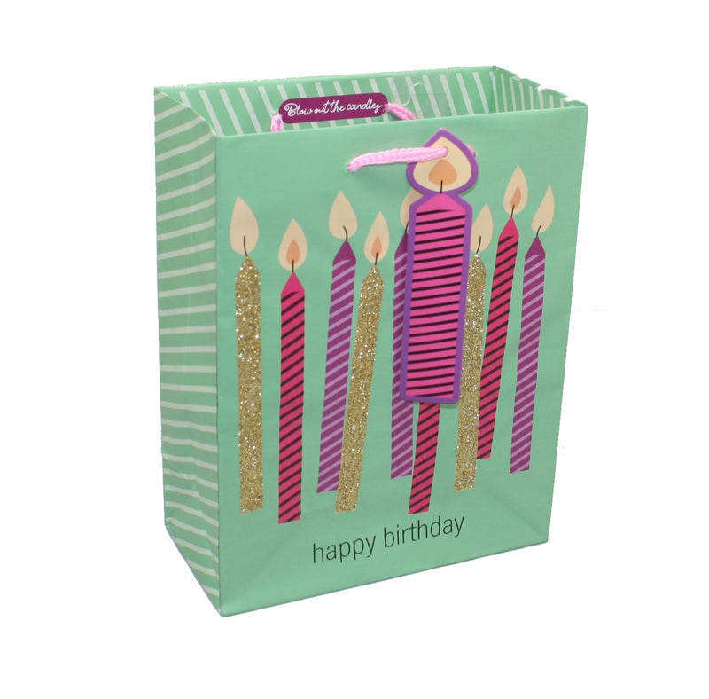 Happy Birthday Candles  Gift Bag - The Country Christmas Loft