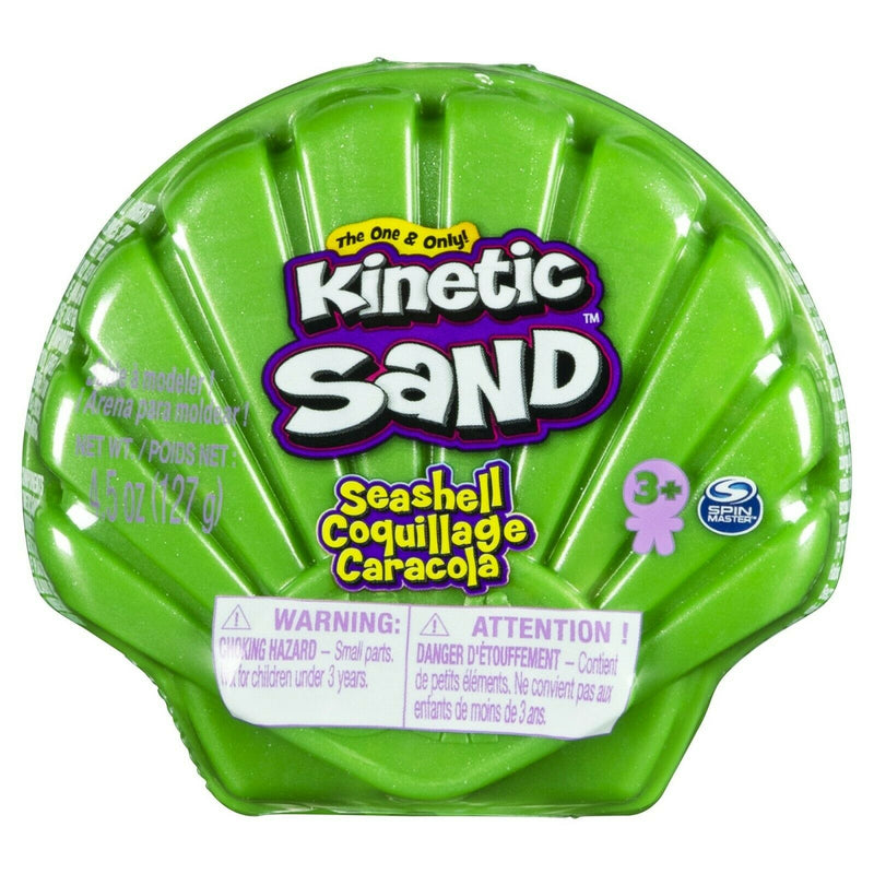 Kinetic Sand - 4.5oz Seashell Container - Green - The Country Christmas Loft