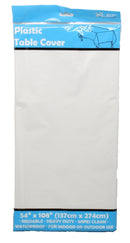 White Plastic Table  Cover - The Country Christmas Loft