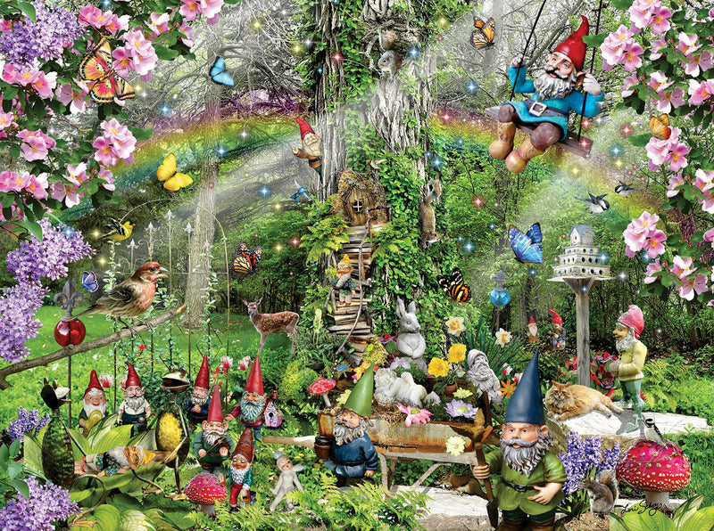 Gnomes Playground  300 Piece Jigsaw Puzzle - The Country Christmas Loft