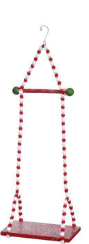 Single Elf  Medium Swing - Red And White - The Country Christmas Loft