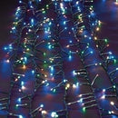 USB powered 1000 Superbright LED (82 foot) Green Wire Multifunction Lights with Timer -  Multicolor - The Country Christmas Loft