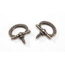 Metal Hooks Oval Antique Gold 7/8" 2 Pack - The Country Christmas Loft