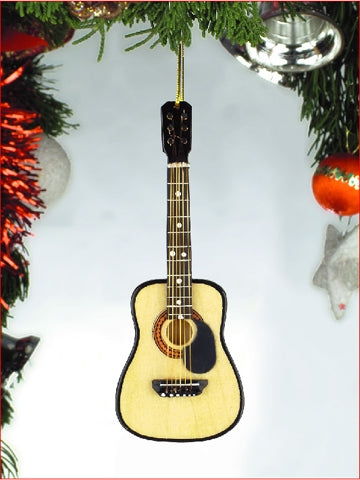 Classic String Guitar Ornament - 5" - The Country Christmas Loft