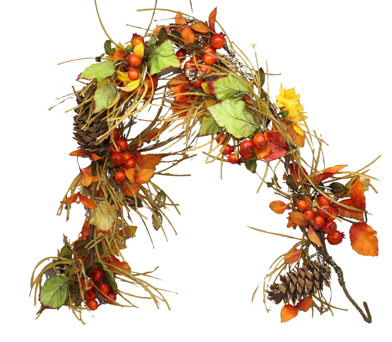 Sunflower Berries & Cones Garland - The Country Christmas Loft