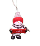 Cozy Snowman Ornament (Letters G - R) - - The Country Christmas Loft