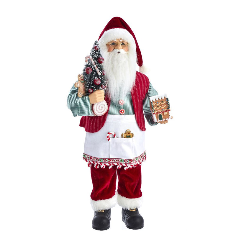KSA Kringles Santa With Gingerbread House - The Country Christmas Loft