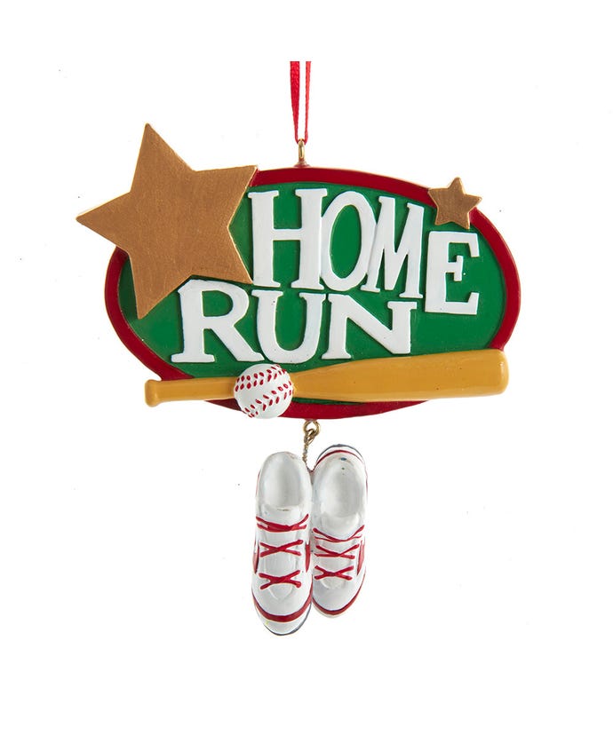 Baseball " Home Run" Ornament - The Country Christmas Loft
