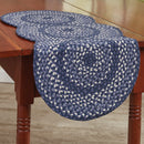 Braided Table Runner - Bluestone- 15x34