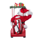 Santa Driving Golf Cart - 11 inch Fabriche