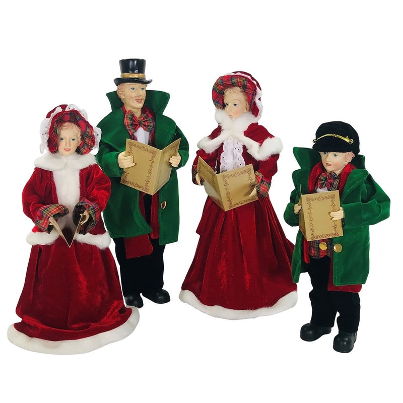 Dickens Carolers Set Of 4 - 15-18" - The Country Christmas Loft