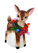 LED Light Up Retro Reindeer Mini Shimmer - The Country Christmas Loft