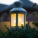 B/O Led Hologram Lantern - White - The Country Christmas Loft