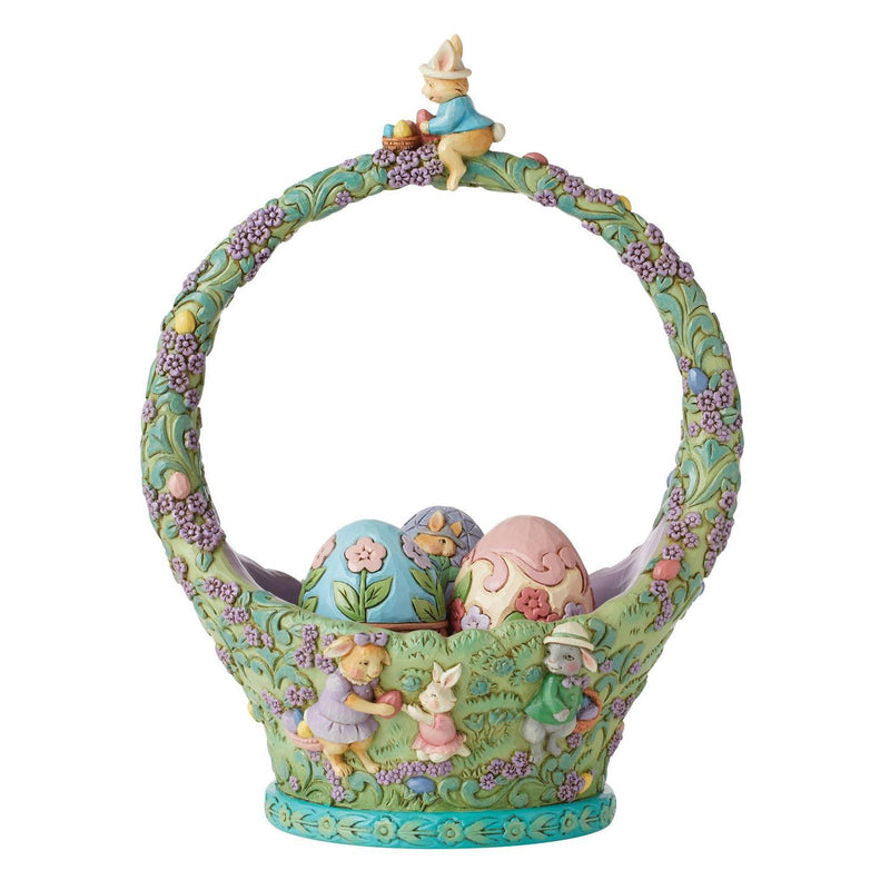 Bunnies Egg Hunt Easter Basket - The Country Christmas Loft