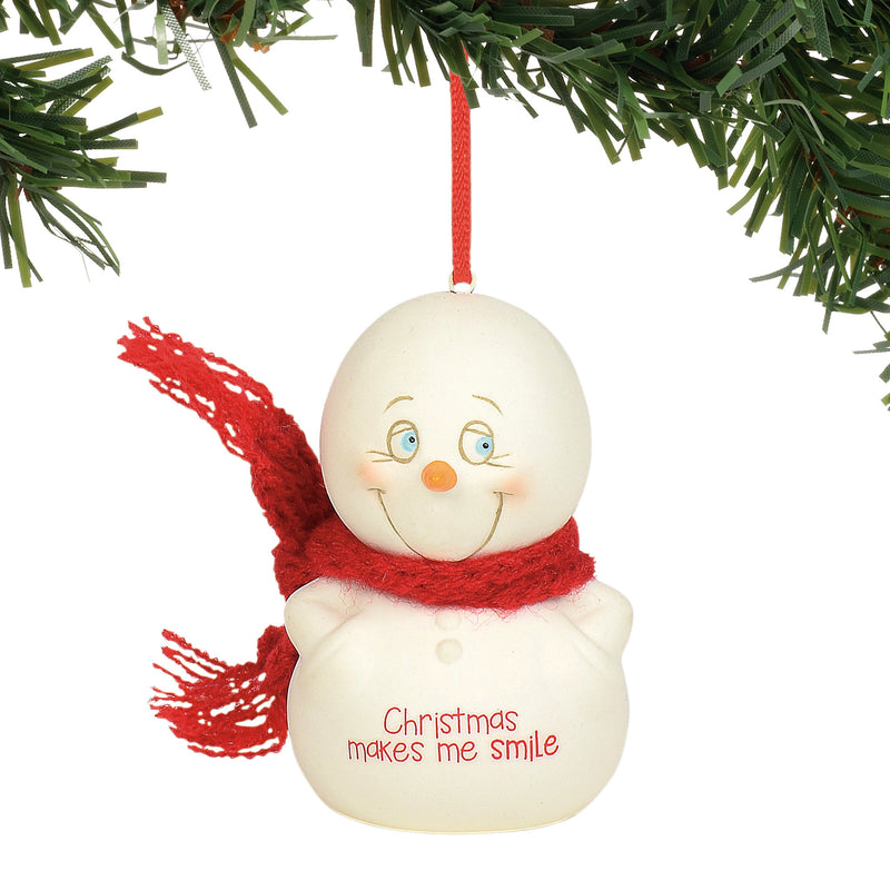SnowPinions - Christmas Makes me Smile Ornament - The Country Christmas Loft