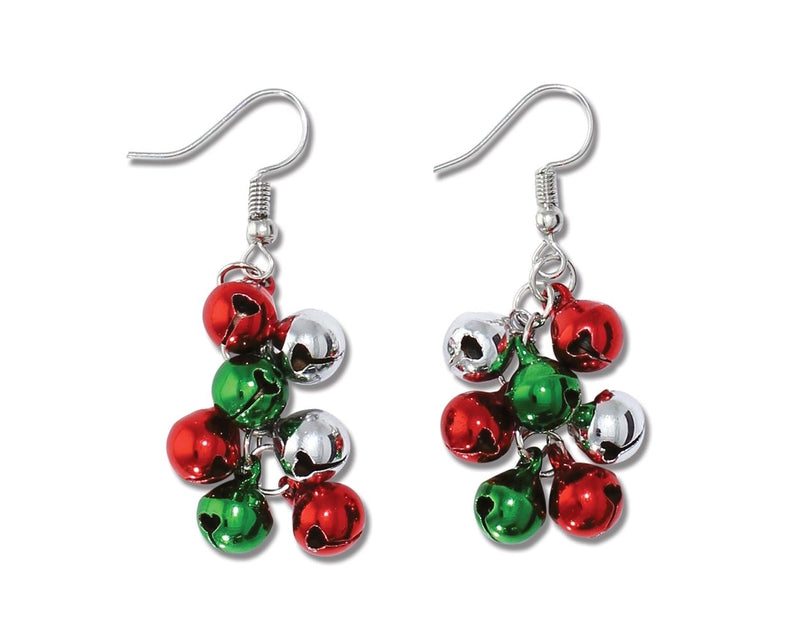Linked Holiday Bell Drops - Earrings - The Country Christmas Loft