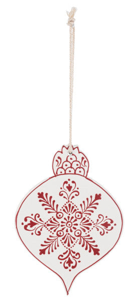 Hand Painted Wood Ornament -
