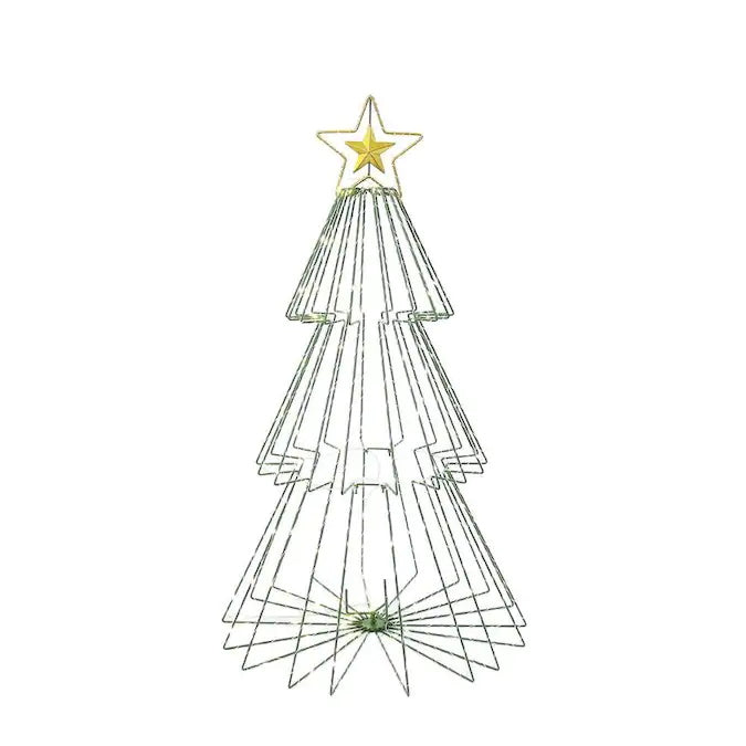41" Lighted Metal Christmas Tree - The Country Christmas Loft