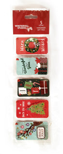 Handmade Gift Tags 5 Count - Classic Icons - The Country Christmas Loft