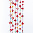Multi-Color Candy With Peppermint Rounds Garland - The Country Christmas Loft