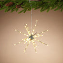 14 Inch Lighted Star Burst Ornament - Warm White - The Country Christmas Loft